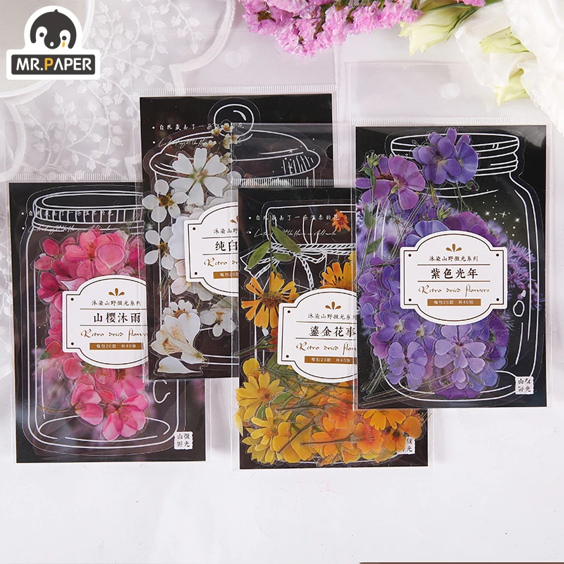 Mr. papier 2 Designs Ins Stil Shanye Shimmer Serie Nette Kleine Blume Tagebuch Sammelalbum Kreative Manuelle DIY Dekorative Aufkleber Image