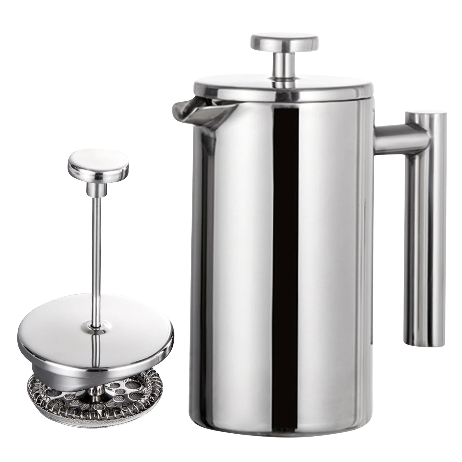 350ml/800ml/1000ml French Press Kaffee maschine Edelstahl doppelwandige isolierte Kaffee maschine Topf Edelstahl kessel