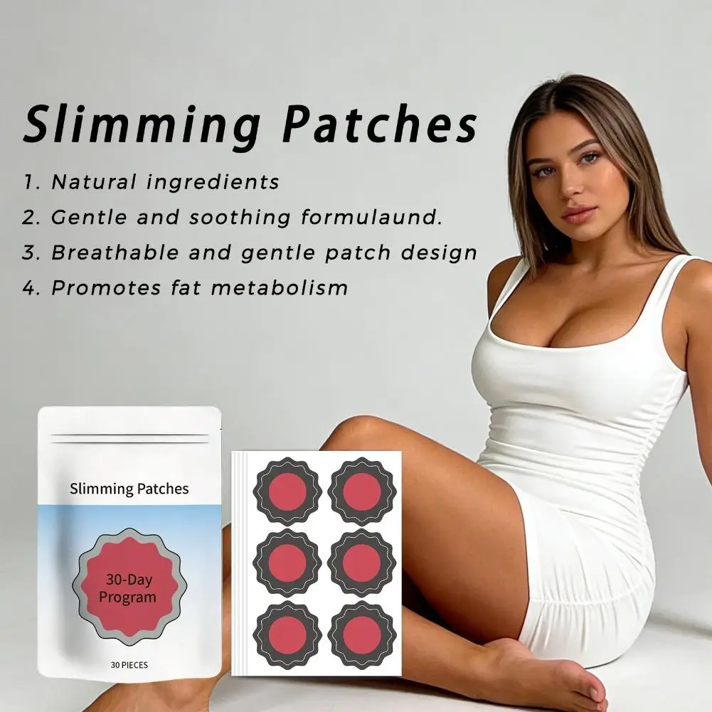 Patches | 30 Stück 1-10 Packungen Schlankheitspflaster, Wissenschaftliche Formel zur Appetitkontrolle, Gewichtsmanagement-Aufkleber Körperpflege Image