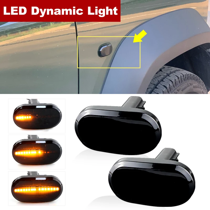 2PCS Led Dynamische Seite Marker Blinker Anzeige Repeater Licht Für Suzuki JIMNY JB64W JB74 JB23 JB64 1999-2019 Image