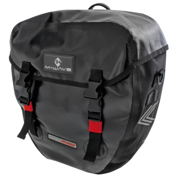 M-Wave - Alberta Gepäckträgertasche - Gepäckträgertasche Gr 2 x 20 l grau/schwarz