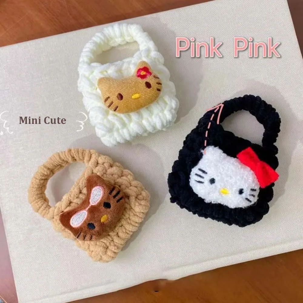 Neuer Kawaii Sanrio Hello Kitty Hawaii Schwarzer Kitty Anhänger Tasche Mini Geldbörse Anhänger DIY Zubehör