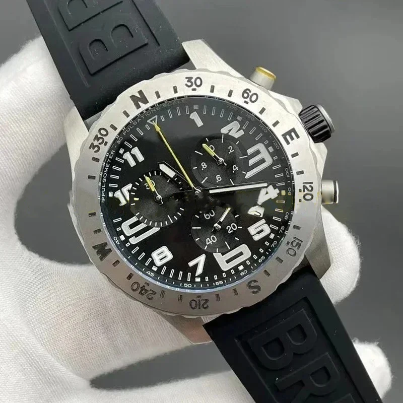 2026 Herren Gummi-Quarz-Chronograph-Uhr, Saphirglas, Maßanfertigung 44mm Image