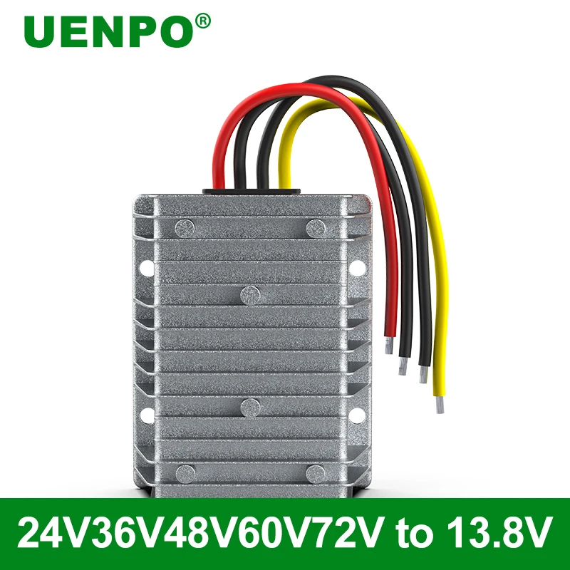 18V-90V auf 13,8V DC-Stromrichter 48V auf 13,8V Spannungsreduzierungsmodul 60V/72V auf 13,8V Fahrzeugspannungsregler 24V bis 13,8 Image