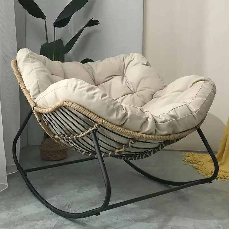 Menschliches Vogelnest Rattan Weben Schaukelstuhl Freizeit Sofa Hause Balkon Einzigen Faul Sofa Schaukelstuhl Rattan Stuhl Kann Schlafen Image