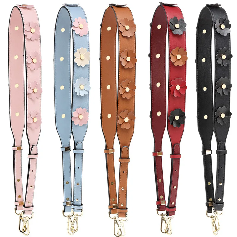 Nouvelle large bandoulière tridimensionnelle mode Rivet bandoulière mode femmes sac accessoires Oblique portée sac sangle