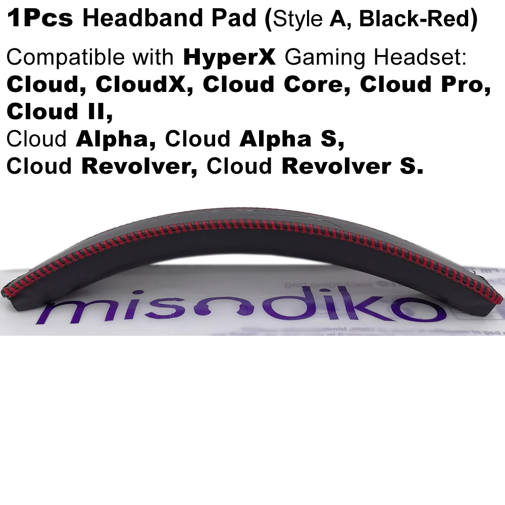 Misodiko-Coussretours de remplacement pour bandeau de sauna, pour casque de jeu HyperX Cloud, Cloud 2 II, Cloud Core, Cloud Alpha, Cloud Revolver S