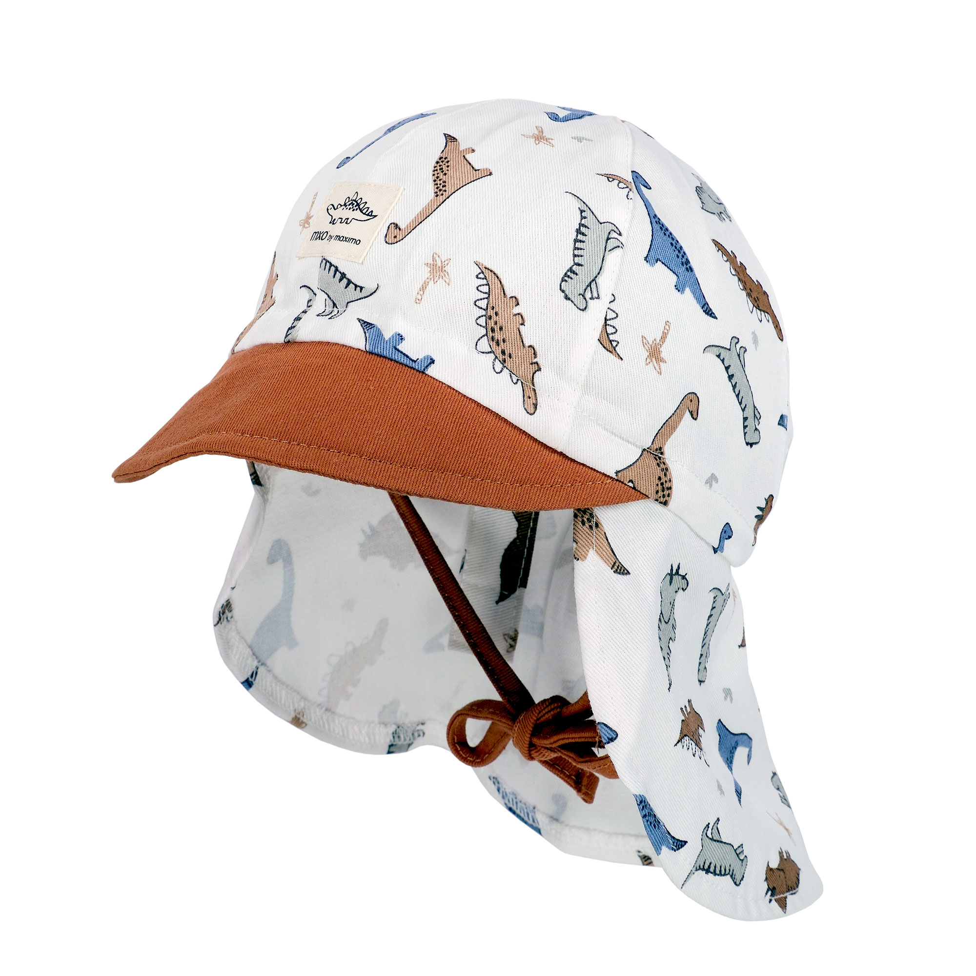 Schirmmütze MAXIMO, Jungen, Gr. 53, wollweiß, rehbraun, Canvas, Obermaterial: 100% Baumwolle, Mützen Image