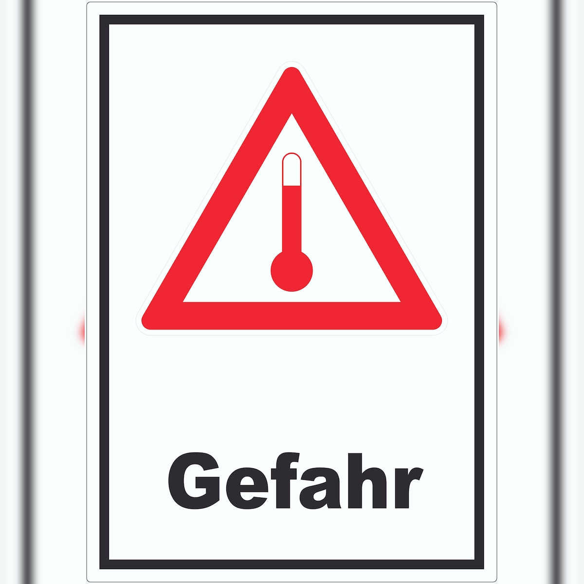 HB-Druck Aufkleber Gefahrgutklasse Hot Gefahr Heiß A9 (37x52mm) Image