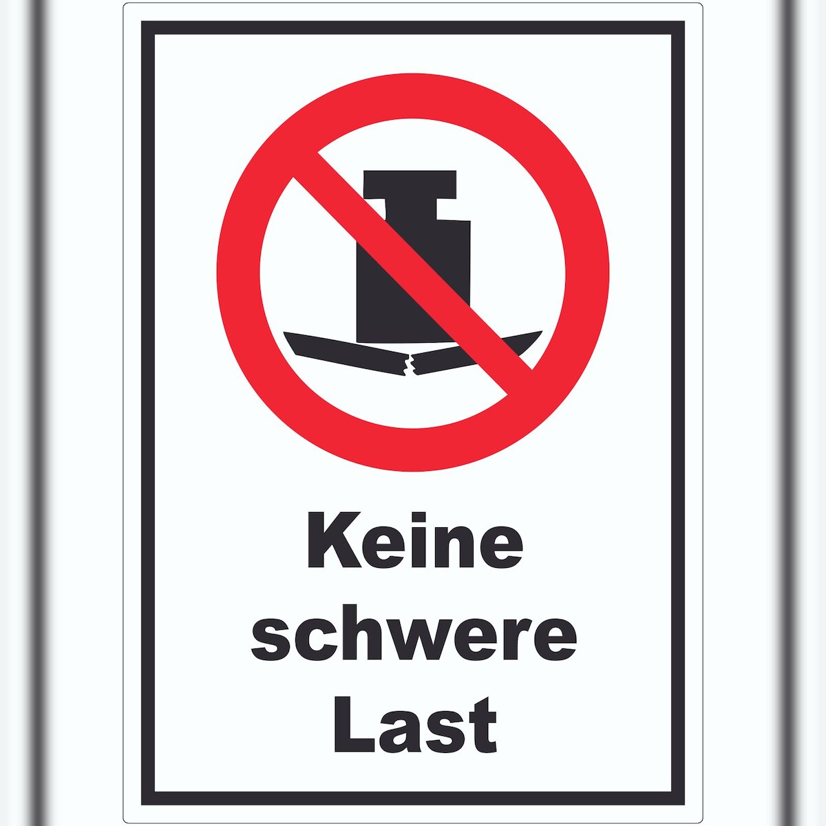HB-Druck Keine schwere Last Aufkleber A2 (420x594mm) Image