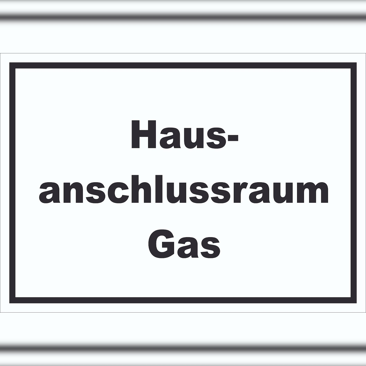 HB-Druck Hausanschlussraum Gas Schild mit Text HAR waagerecht A3 (297x420mm) Image