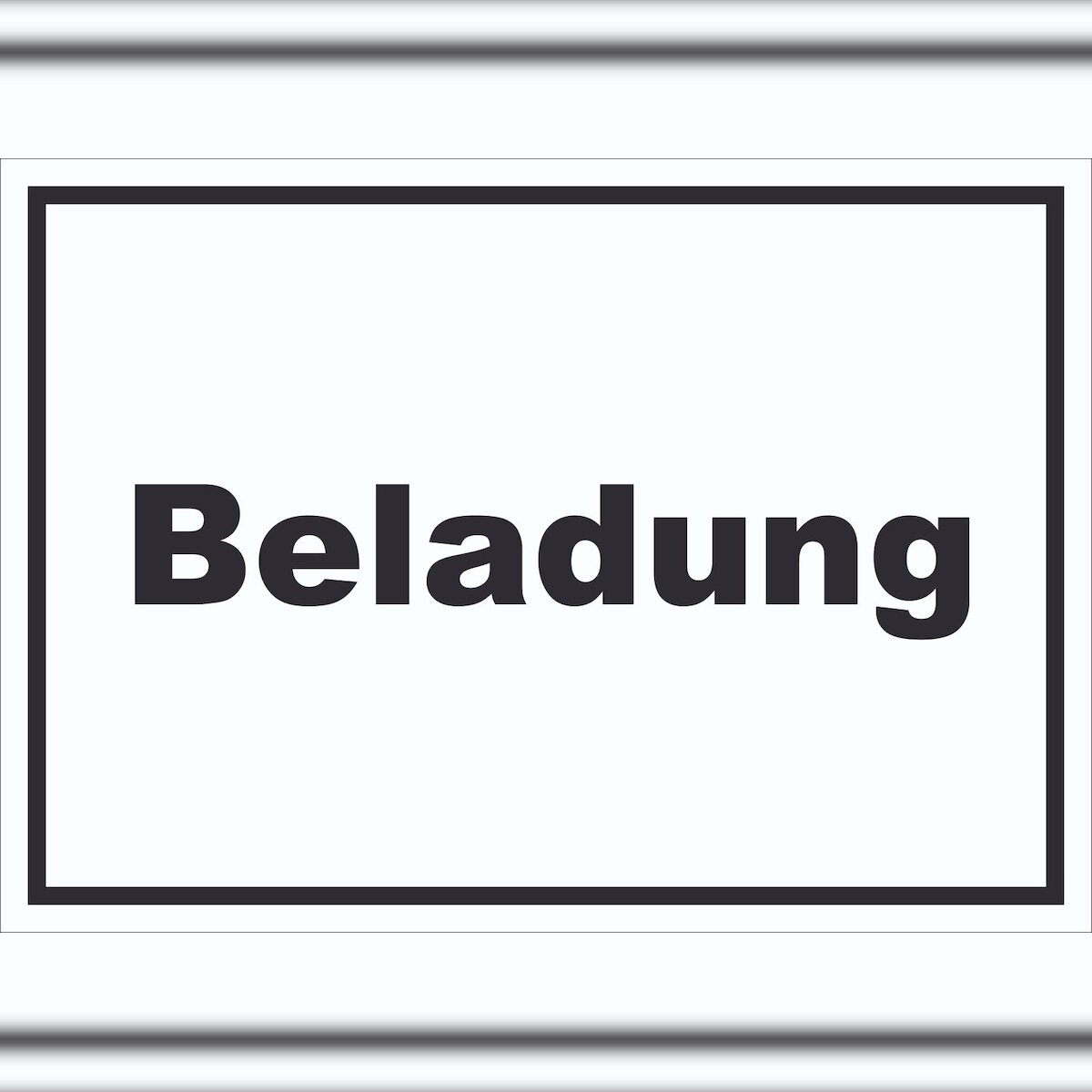 HB-Druck Beladung Schild mit Text Transport Fracht waagerecht A5 Rückseite selbstklebend Image