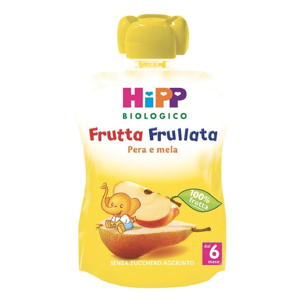 HiPP BIO Frutta Frullata - Mela/Pera 90 g Sciroppo