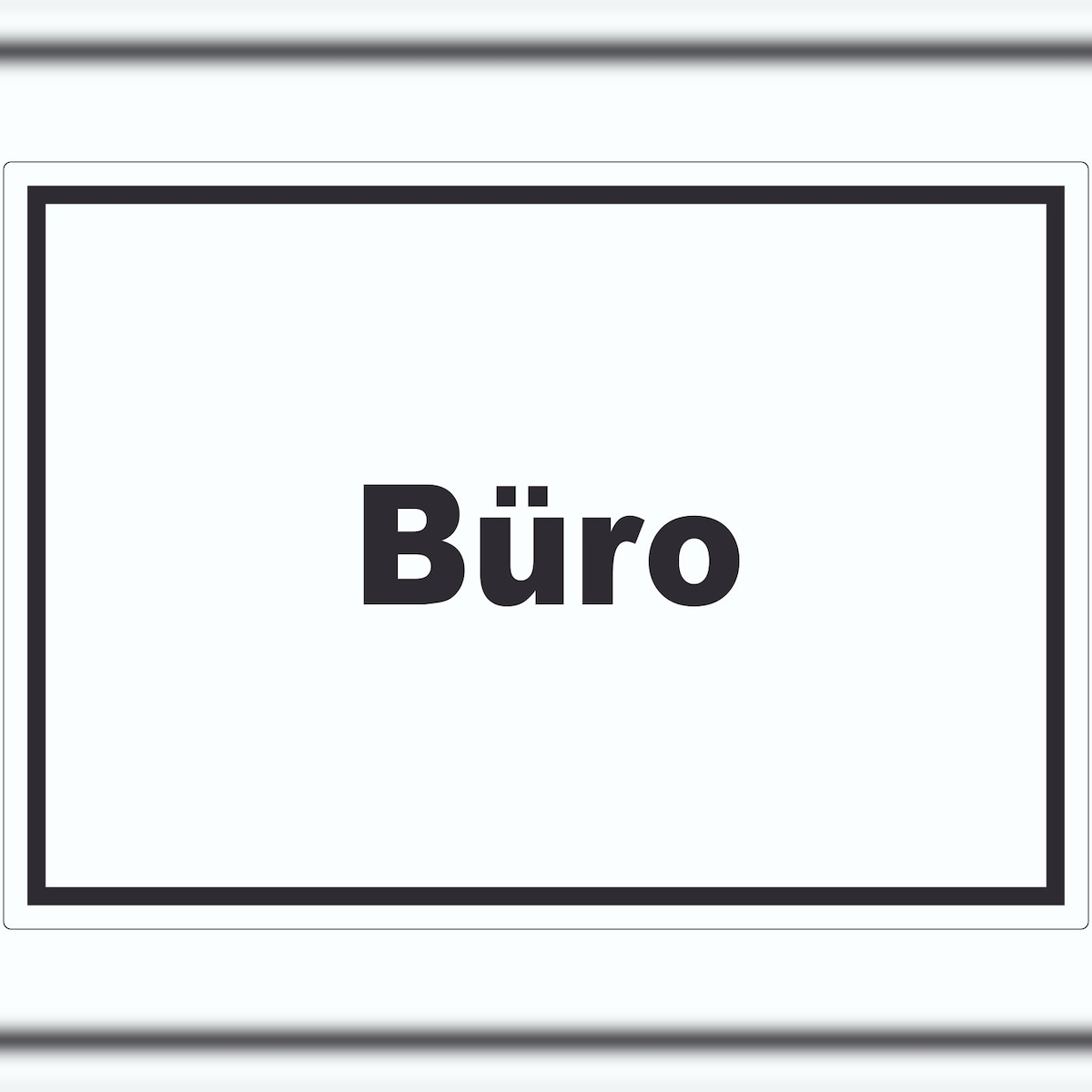 HB-Druck Büro Aufkleber mit Text Office Bureau waagerecht A7 (74x105mm) Image