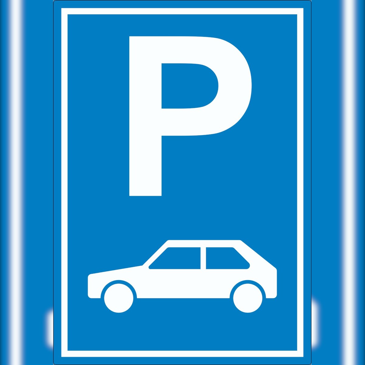 HB-Druck Parkplatz PKW / Auto Aufkleber A1 (594x841mm) Image