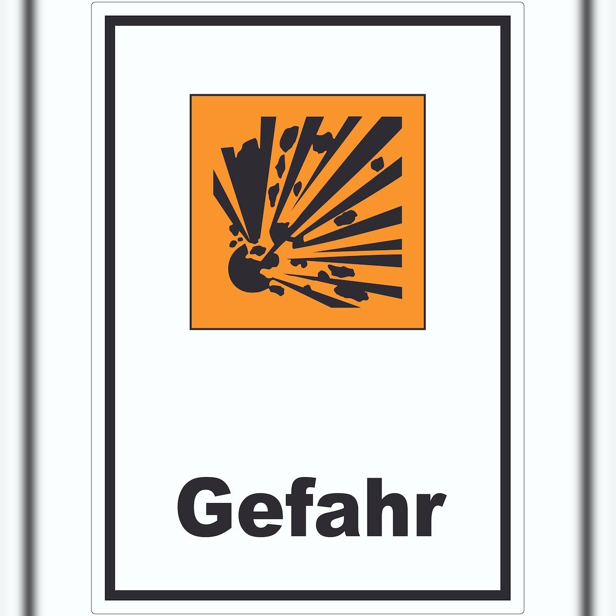 HB-Druck Aufkleber Gefahrensymbol Explosionsgefahr Gefahr A1 (594x841mm) Image