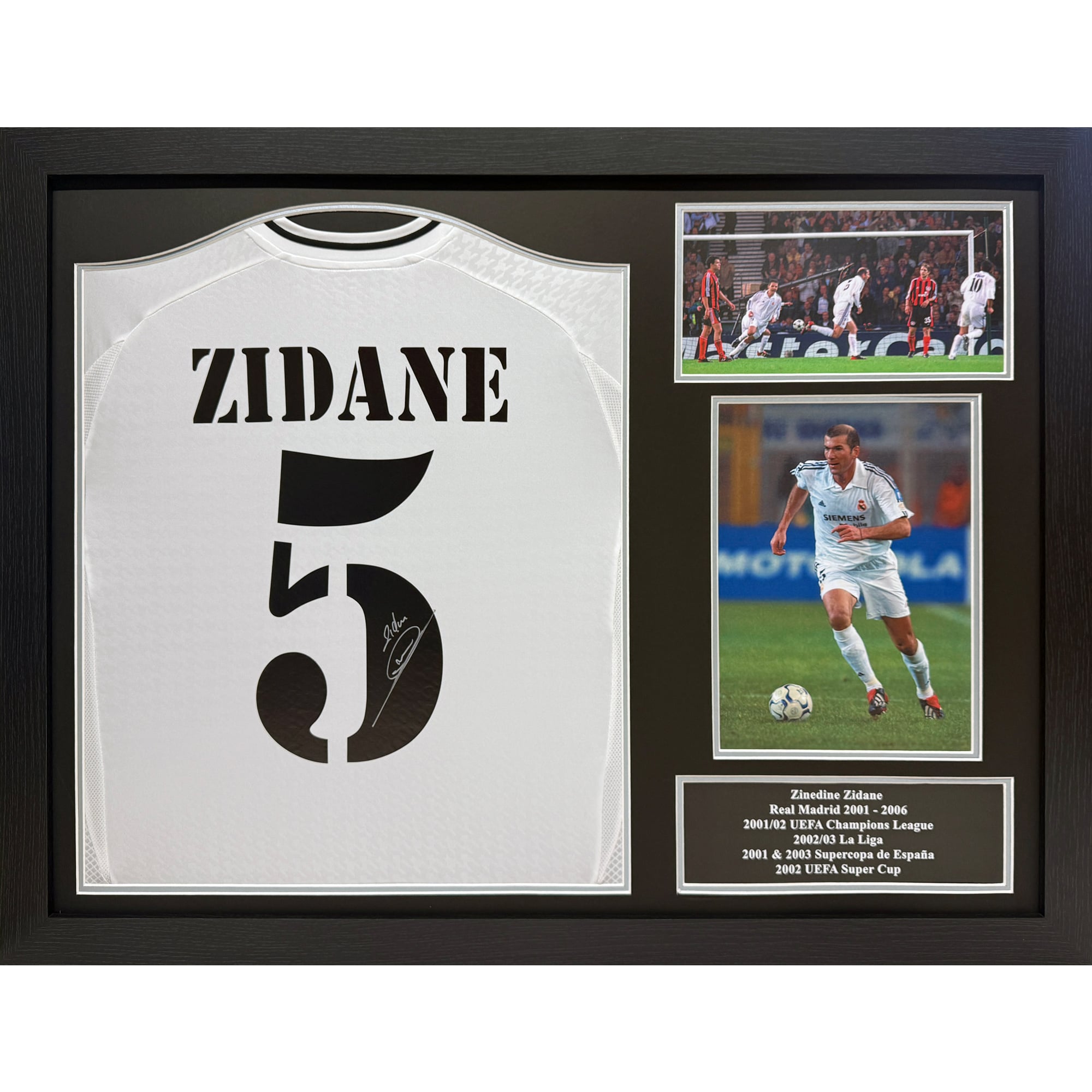 Signiertes Trikot Zinedine Zidane Real Madrid