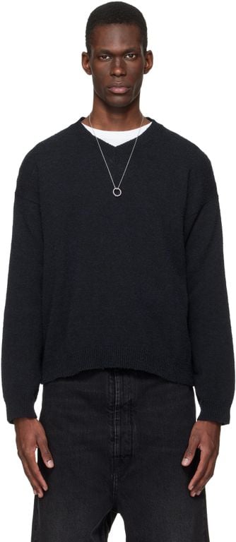 Boucle Sweater - Black - Maison Margiela Knitwear