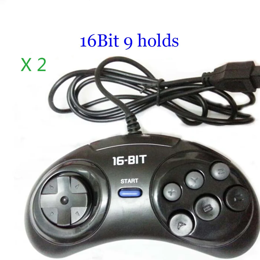2 stücke/1 stück Spiel controller für SEGA Genesis für 16 bit griff controller 6 Taste Gamepad für SEGA MD spiel Zubehör Image