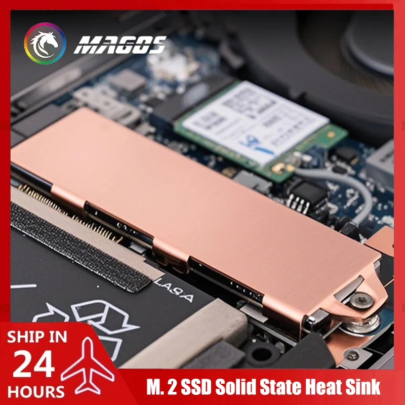 TN80 M.2 NVME 2280 2242 2230 Universeller SSD-Kühlkörper aus Reinkupfer PS5 Radiator Solid-State-Laufwerke Kühler Silikon für Laptop PC Image