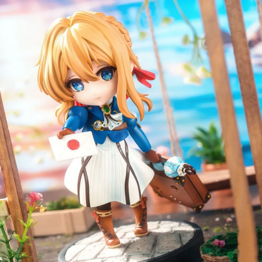6,89 Zoll/17,5 cm Anime Violet Evergarden Figur Violet Actionfiguren PVC-Statue Modell Sammlerstücke Geschenke