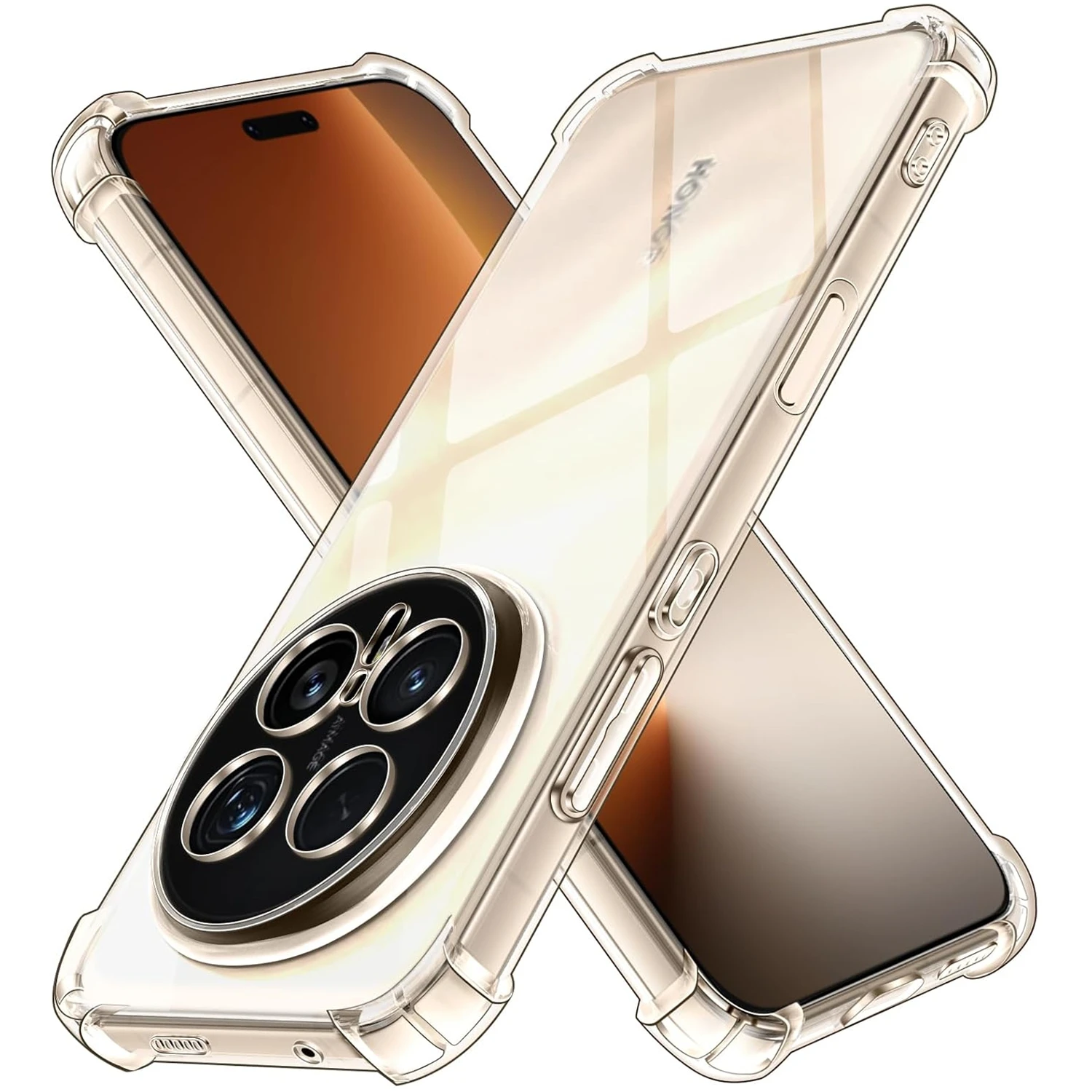 Transparente TPU-Hülle für Honor Magic8 Pro Magic 8 Lite X9d Schutzhülle Vier Ecken Stoßfester Bumper Coque Fundas Image