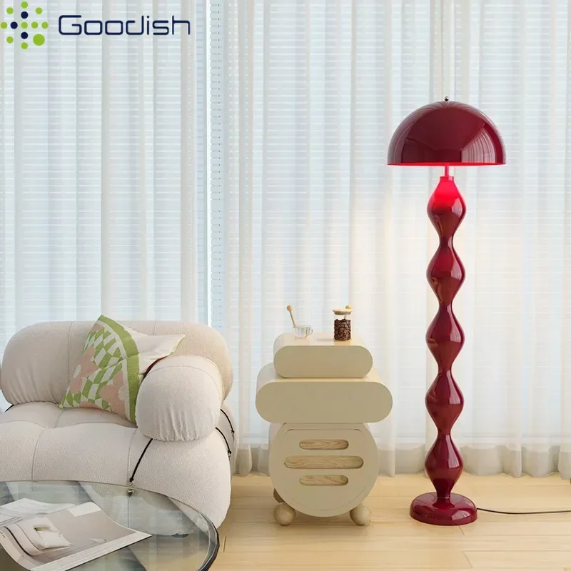 Japanische Wabi-Sabi Retro-Stehlampe, Kunstvolle Kreative LED-Bodenleuchte für Schlafzimmer und Heimdekoration, Kronleuchter