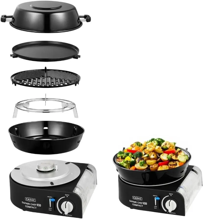 Safari Chef Compact 30 - Stahl - Aluminium - Kunststoff - Gasgrill - 50mBar Image