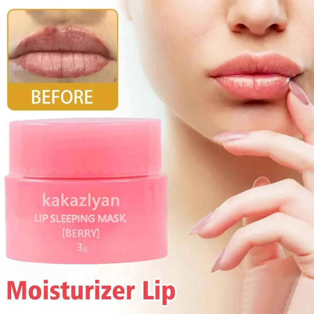 3g Südkorea Lippen schlaf maske Nachtschlaf pflege feuchtigkeit spendende Lip gloss Bleich creme pflegende Lippen pflege Lippen balsam Image