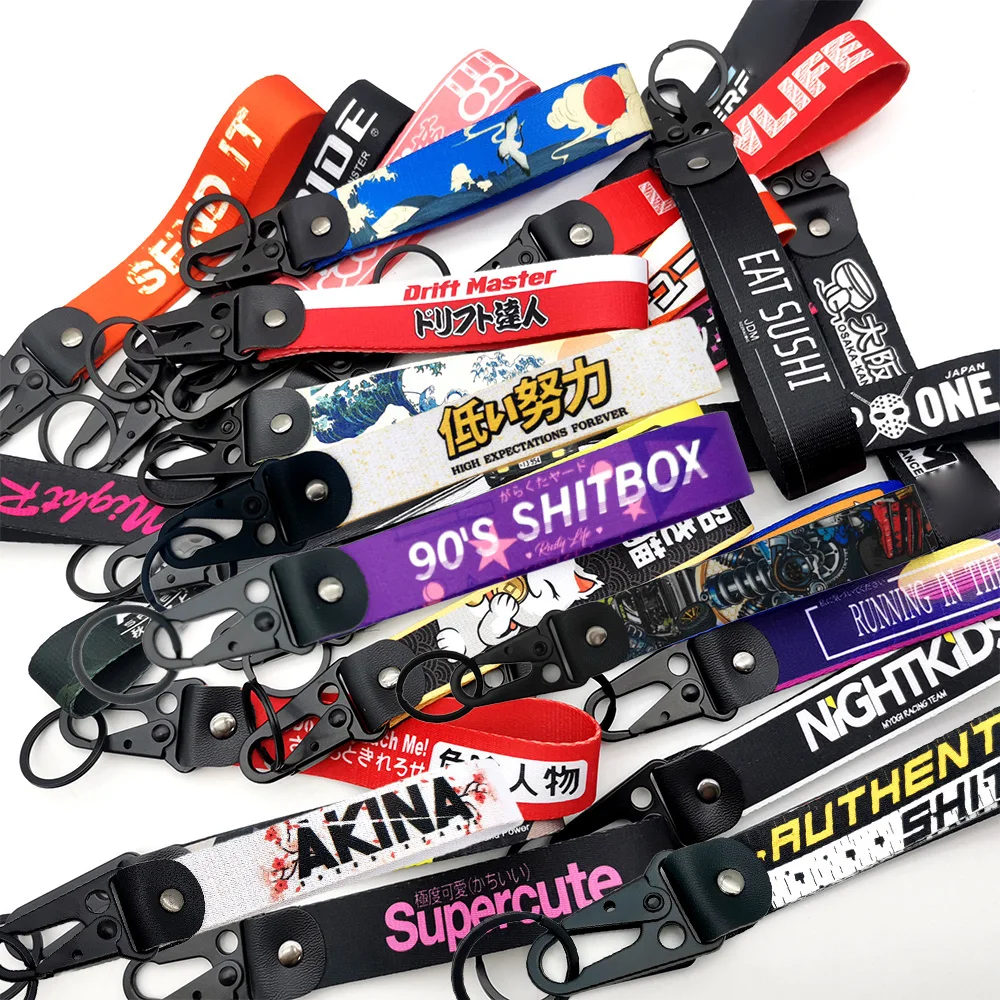 Neueste japanische JDM modifizierte Kultur Siegel Adlerschnabel Verschluss Handgelenk mit Schlüsselverschluss Schlüsselanhänger Schlüsselanhänger Low Life Lucky Cat Image