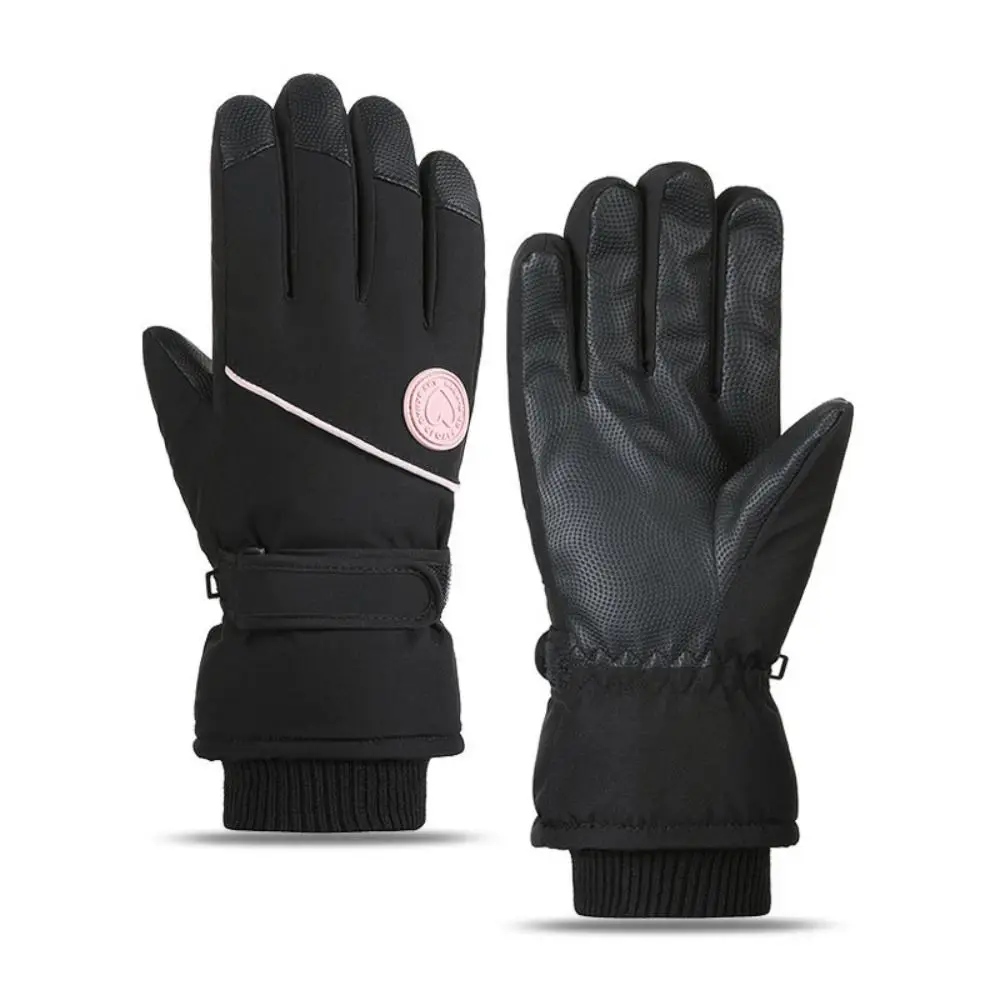 Mode Winter Warme Frauen Handschuhe Winddicht Wasserdicht Snowboard Ski Handschuhe Touchscreen Verdickte Thermische Handschuh Outdoor Sport Image
