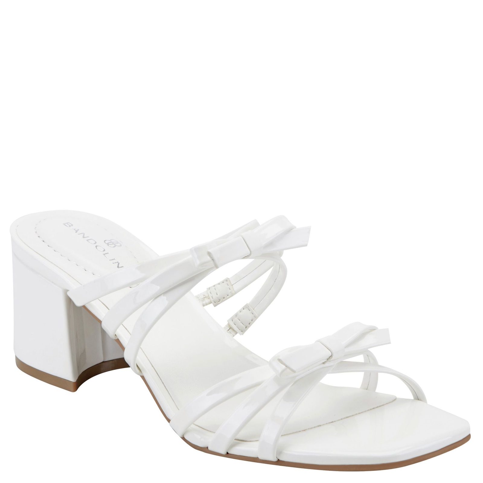 Bandolino Mattien - Womens 5.5 White Sandal Medium