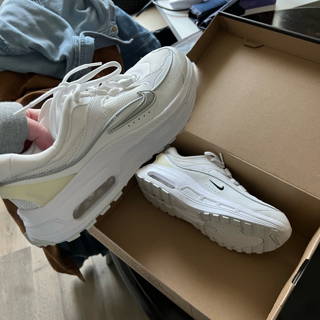 Nike Shoes | Brand New In Box Nike Air Max Pure White Nikes Women’s Size 9 | Color: White | Size: 9