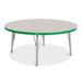 Jonti-Craft Berries Adjustable Height Circular Activity Table Laminate in Brown | 24 H in | Wayfair 6468JCE119