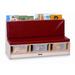 Jonti-Craft® Reading Bench w/ Storage, Solid Wood in Red/Brown | 23.5 H x 42 W x 18.5 D in | Wayfair 37480JC