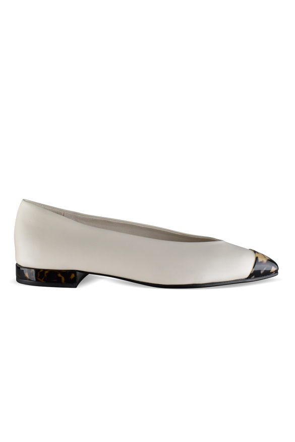 Loro Piana Rebecca Ballerinas Weiß 36,5 EU/IT