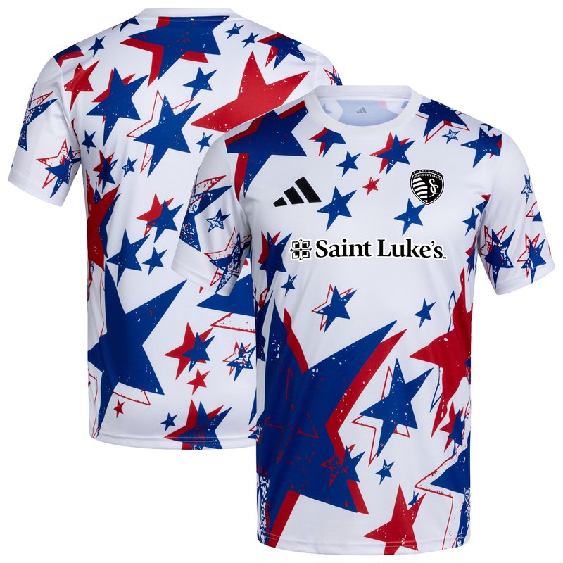 Men's adidas White Sporting Kansas City 2026 Americana Pre-Match Jersey