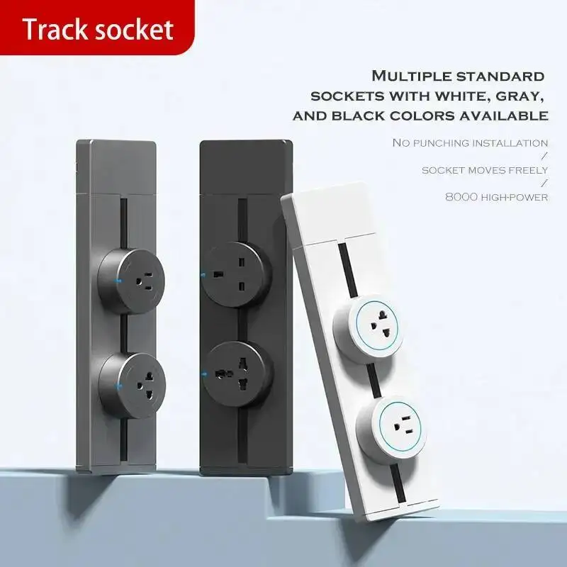Prise de courant mobile multifonctionnelle Herepow pour appareils électroménagers de cuisine et de salle de bain, compatible UK, EU, US, FR, avec ports USB et Type-C