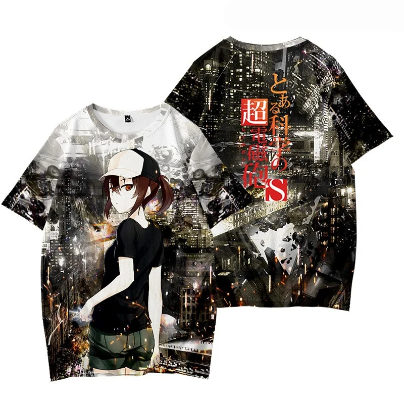 Klassisches Anime-T-Shirt im populären wissenschaftlichen Cosplay-Stil, atmungsaktives und bequemes kurzärmeliges Familien-T-Shirt Image