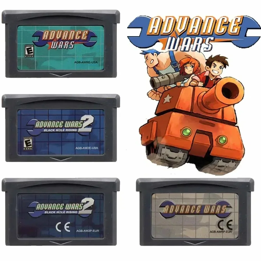 Neues Modell GBA-Spielkassette Advance Wars Serie Advance Wars 2 Black Hole Rising für GBA Englische Version Jungen-Weihnachtsgeschenke Image