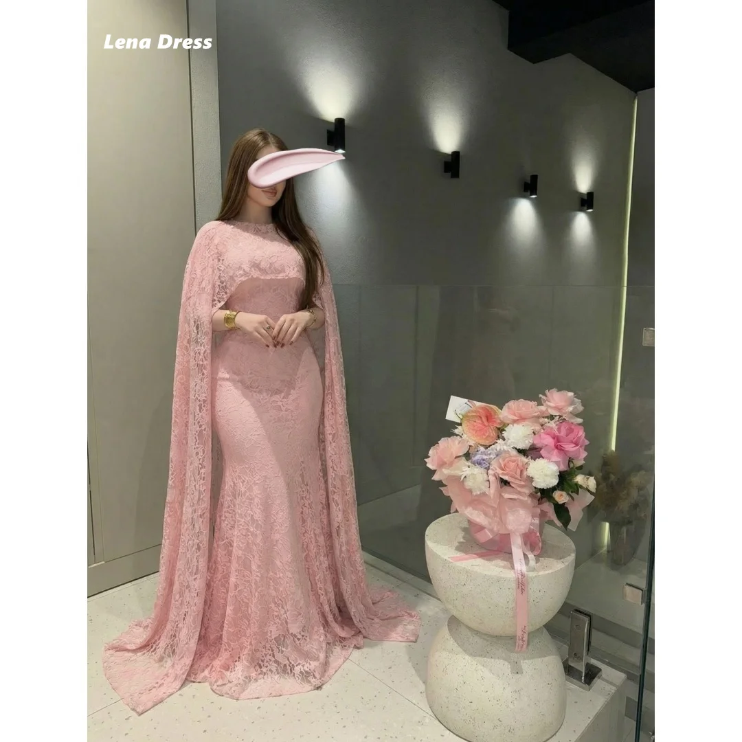 Schulterfreies Damen-Ballkleid Spitzen-Abendkleider Elegante Damenkleider für Frauen Langes Partykleid Maßgeschneidertes Elegantes Kleid Luxuriöses Rosa