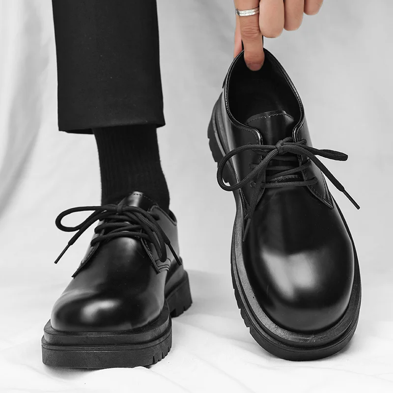 Angesagte Herren PU-Lederschuhe Lässige Slipper # Business Britische Outdoor Formelle Luxus Herrenschuhe Schwarze Fahrschuhe Übergröße 45 46