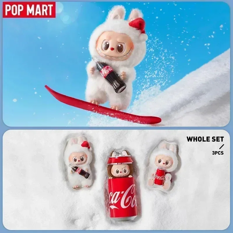 POP MART LABUBU THE MONSTERS COCA-COLA Serie Vinyl Face Blind Box Überraschungstüte Mystery Box Spielzeug Puppe Niedliche Anime-Figur Desktop
