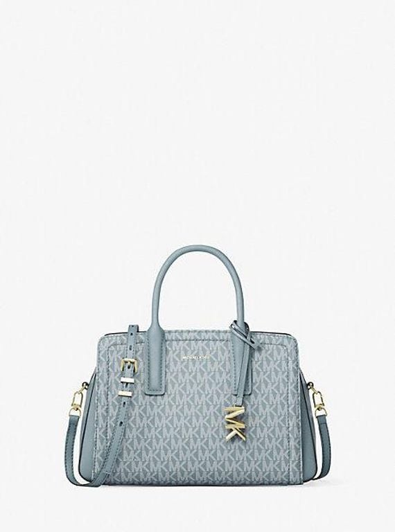 Mk Laila Small Signature Logo Satchel