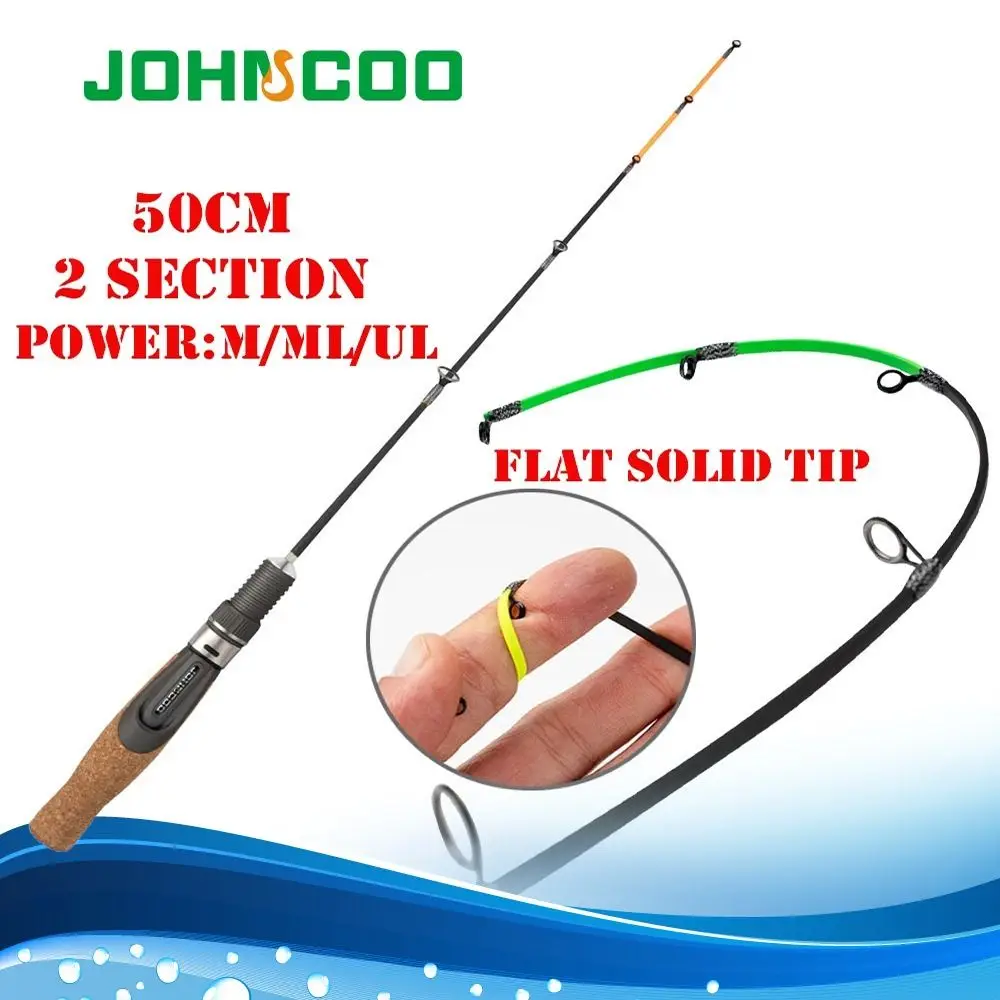 Hohe Qualität Einziehbare Eis Angelruten Winter Spinning Eis Angeln Stift Pol 50 cm UL ML Eis Angelrute Winter Image