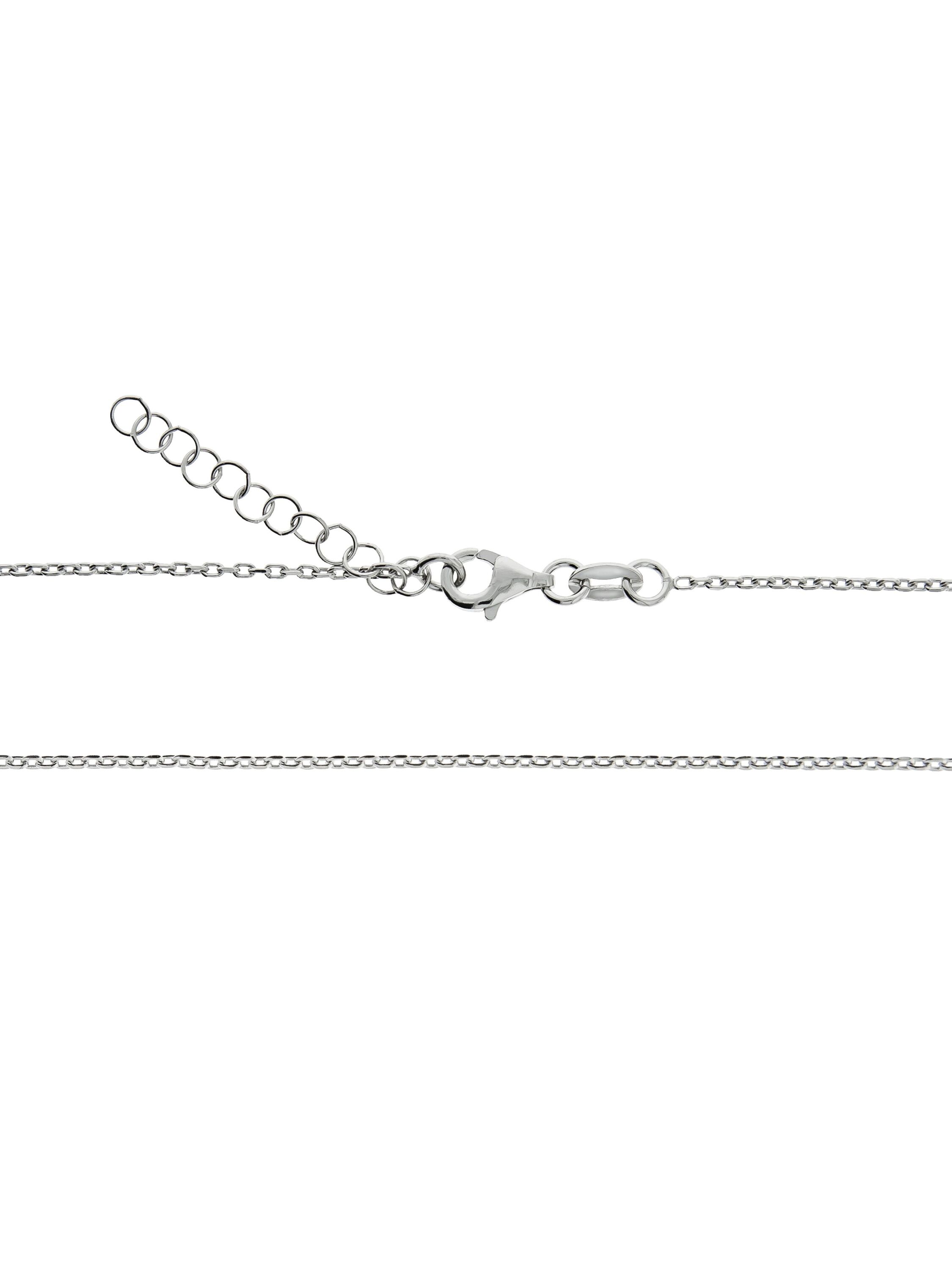 Diamonds by Ellen K. Halskette Silber 925 mit 1x Diamant 0,008ct. Buchstabe G