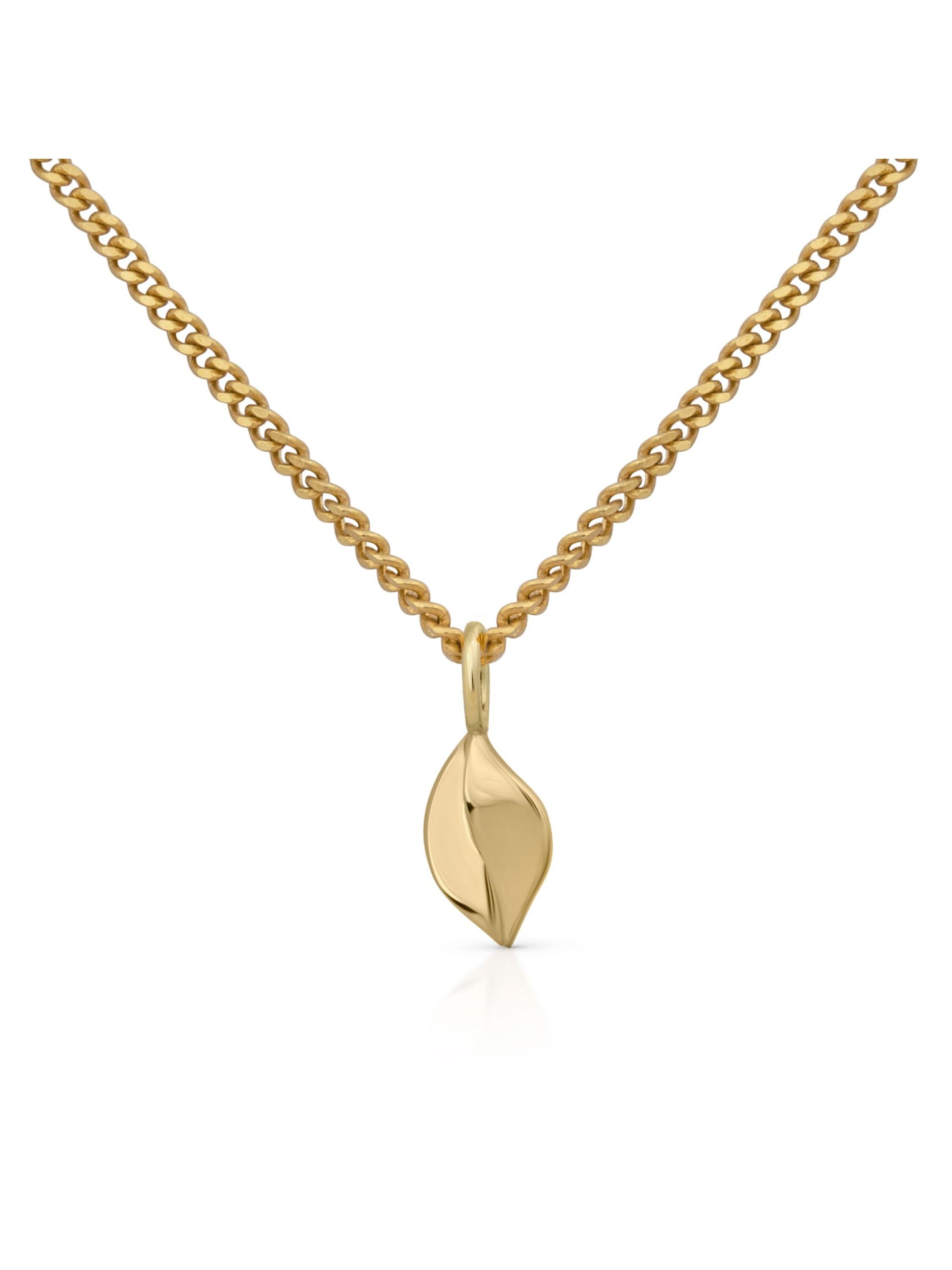 Orolino Halskette Gold 585 mit Blatt-Motiv 42/45cm lang