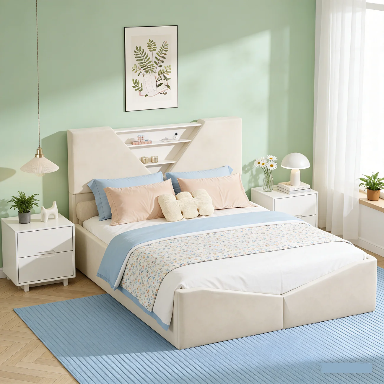 Letto 140 x 200 con contenitore, letto boxspring con contenitore, letto matrimoniale imbottito con testiera contenitore, letto contenitore idraulico con LED, struttura letto per ragazzi con rete a