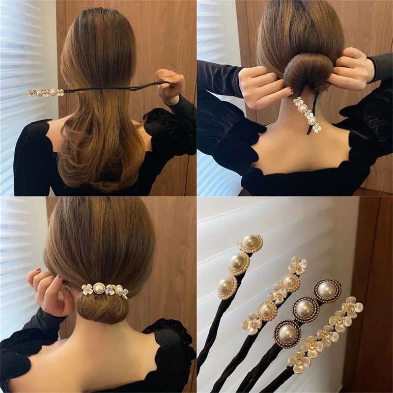 Twist-Clip-Haarknoten-Haarglätter, elegantes Haar-Accessoire, Haarspange, Blumen-Haarglätter, beliebtes Haar-Accessoire