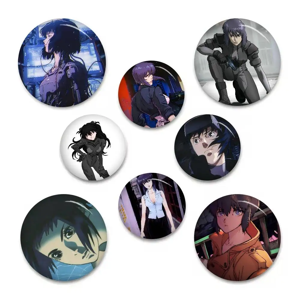 Anime Ghost In The Shell Anime-Broschen, niedliches Cartoon-Abzeichen, Jacke, Jeans, Anstecknadel, Geschenk, Zubehör Image